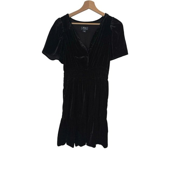 Anthropologie Maeve Velvet Mini Dress Sz S - Picture 3 of 11